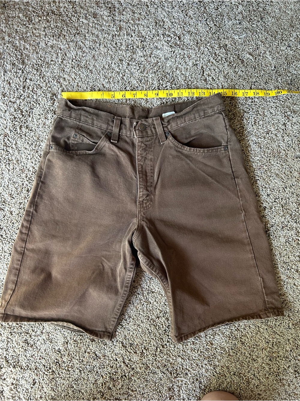 Gold tag Levi Men's Brown Work-Style Flat Front Shorts